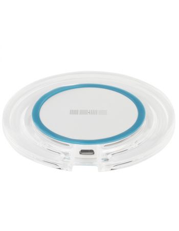 Беспроводное зарядное устройство InterStep QI 7,5W White/Blue Stripe